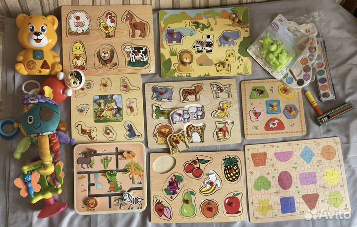 Развивающие игрушки пакетом 0-3 лет