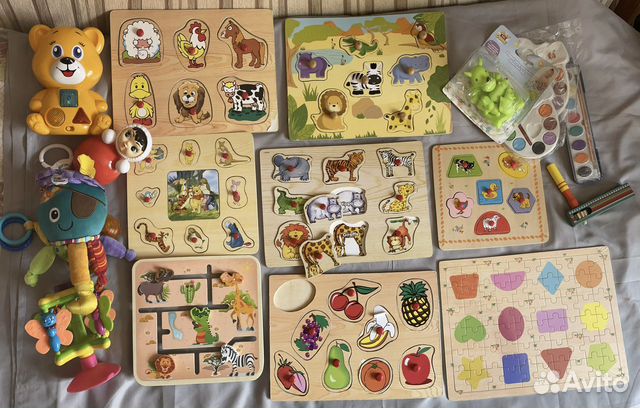 Развивающие игрушки пакетом 0-3 лет