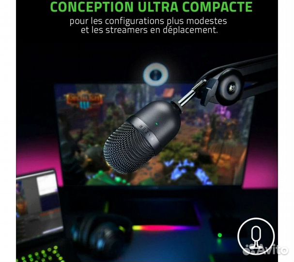 Микрофон Razer Seiren Mini, черный