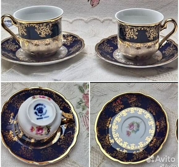 Чайные кофейные фары германия лимож фарфор