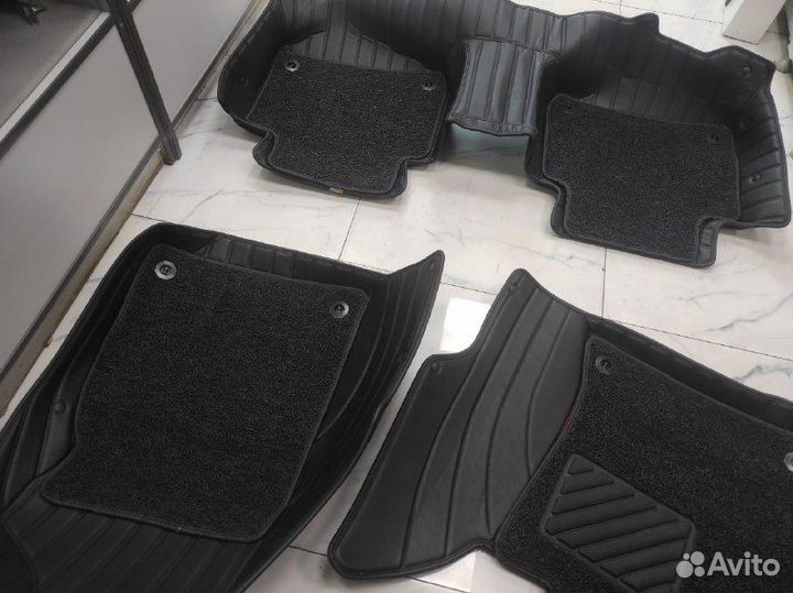 Коврики салона кожаные с ворсом Mercedes GLE X166