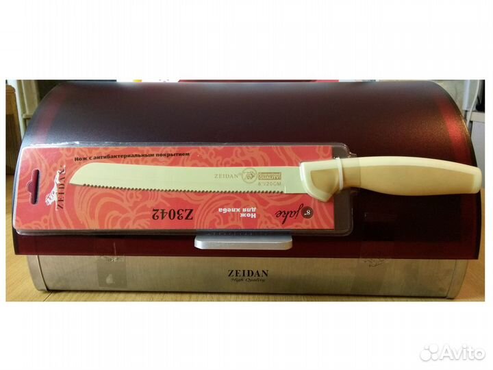 Хлебница плюс нож для хлеба (комплект)