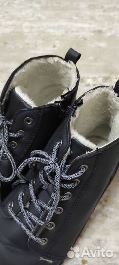Ботинки теплые на меху на мальчика размер 36-37