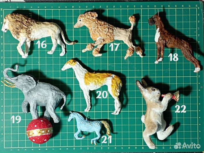 Ватные елочные игрушки