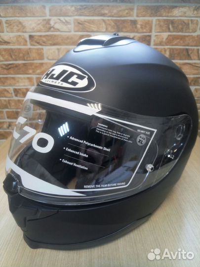 Мотошлем HJC C70 semi flat black