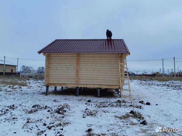 Сруб бани