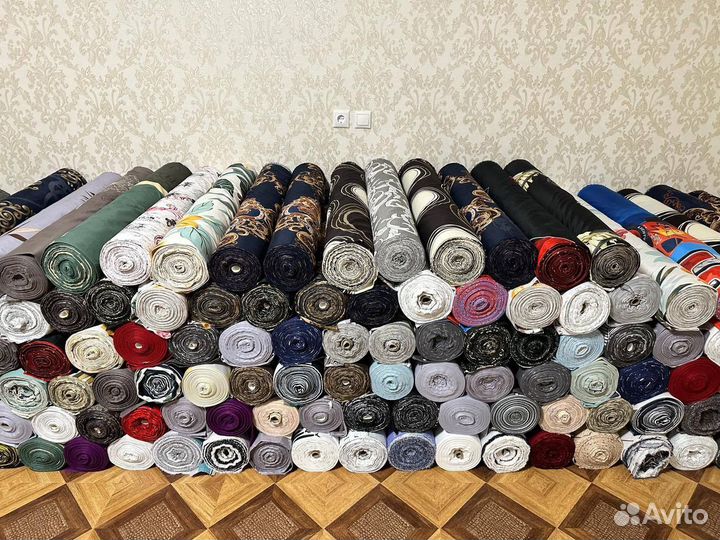 Ткань в рулонах остатки