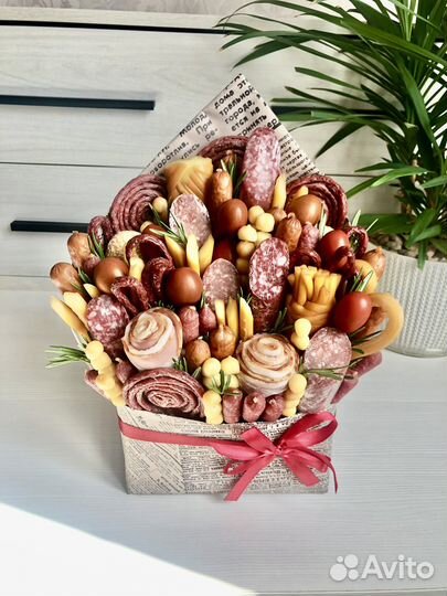 Съедобные букеты из сухофруктов и конфет