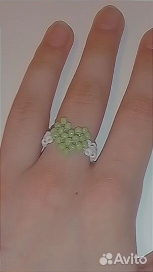 Кольцо из бисера