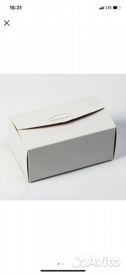 Коробка пищевая крафт