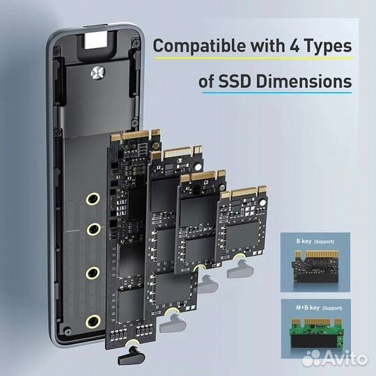 Внешний бокс для SSD M.2