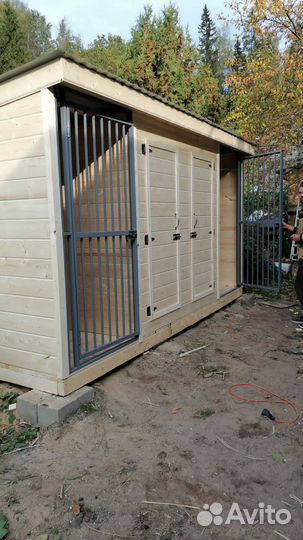 Вольер для собак на участок