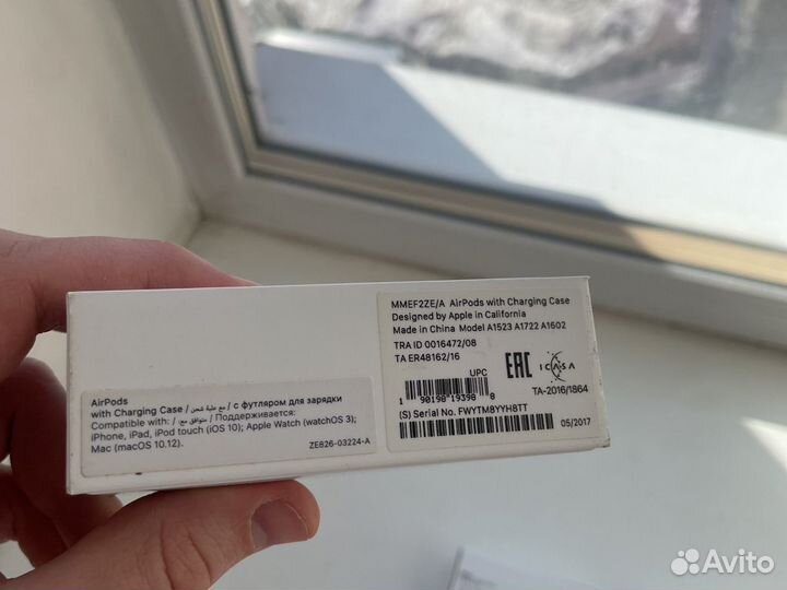 Коробки от airpods 1, pro, 3 оригинал