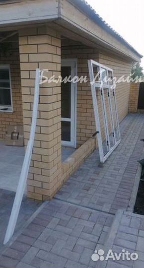 Входная группа алюминия, остекление терассы