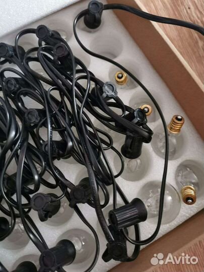 Гирлянда уличная 15 метров 50 ламп