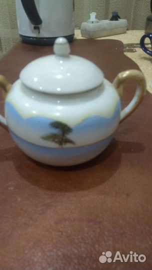 Фарфоровая сахарница.Старый Китай 40-50гг
