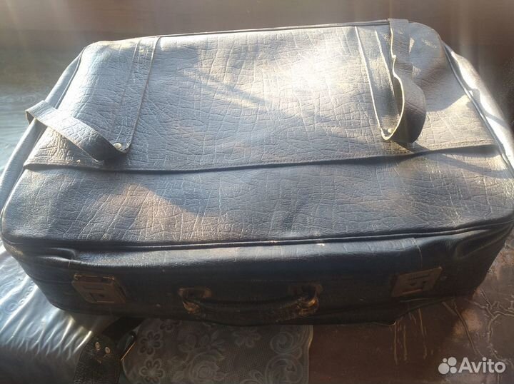 Советский чемодан,кожа,СССР