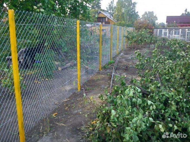 Заборы из рабицы