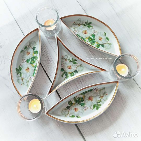 Менажницы на металлической подставке