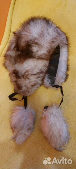 Шапка женская песец