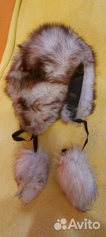 Шапка женская песец