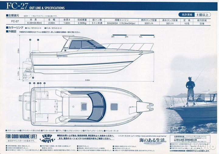 Катер Yamaha FC-27 ver 2 от Маринзип