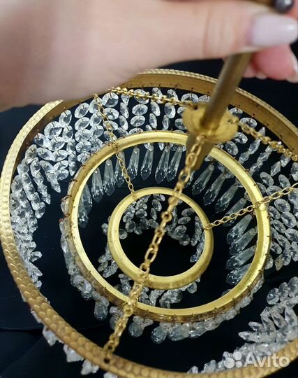 Люстра хрустальная чехословакия СССР