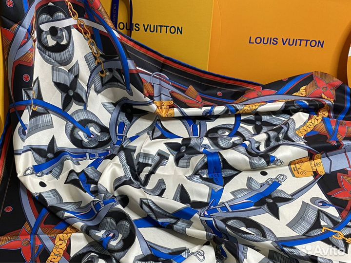 Женский шелковый платок новый Louis Vuitton