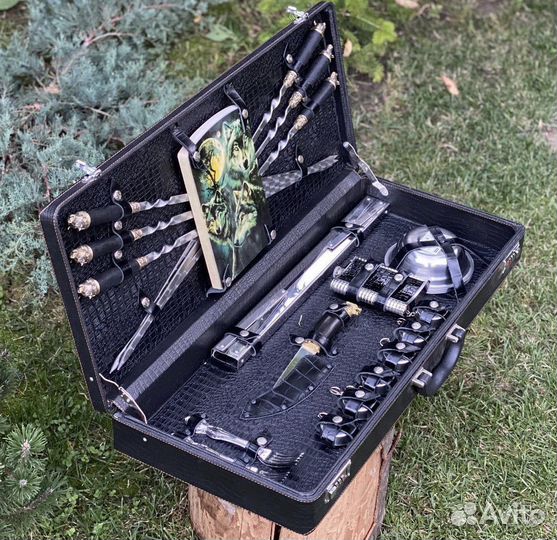 Набор шампуров элит «Волк»