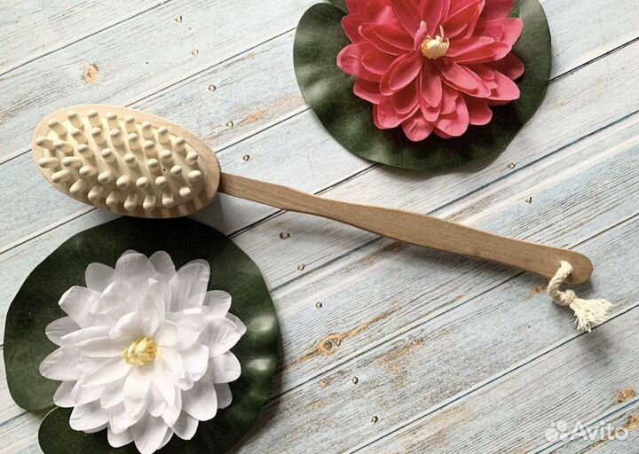 Щетка новая двухсторонняя для сухого массажа