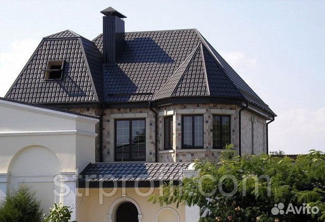 Металлочерепица Викинг GL 0,5 RAL 1196