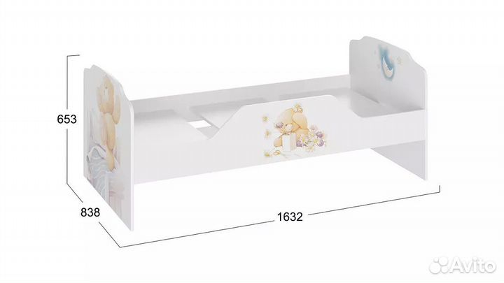 Детская кровать и шкаф Тедди