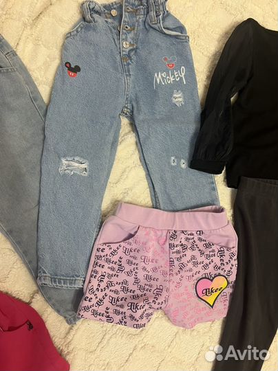 Детская одежда для девочек пакетом 104 110