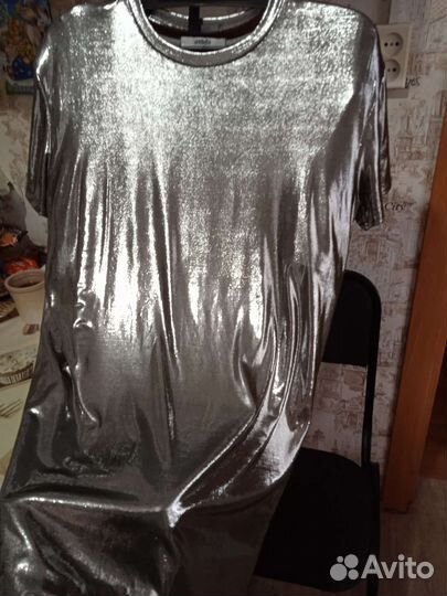 Диско ткань туника или мини- платье