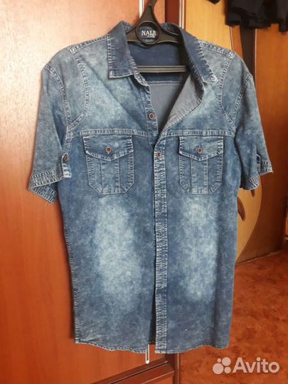 Джинсовая рубашка для подростка