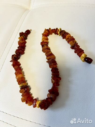 Янтарные бусы натуральные