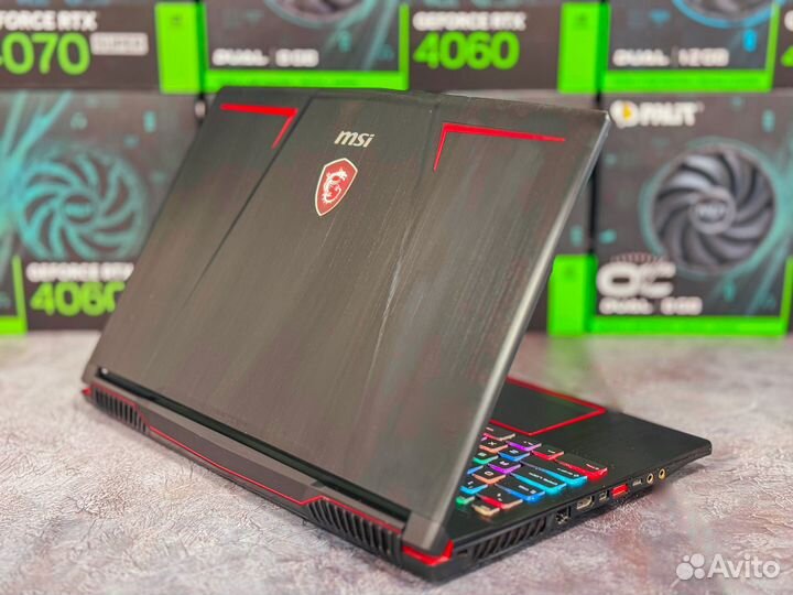 Игровой ноутбук MSI: GTX1660Ti + Core i7 + SSD