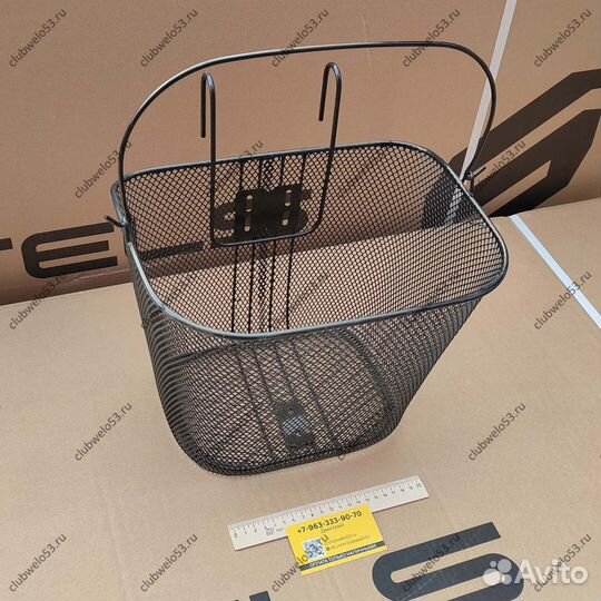 Велокорзина передняя на руль с ручкой (новая)