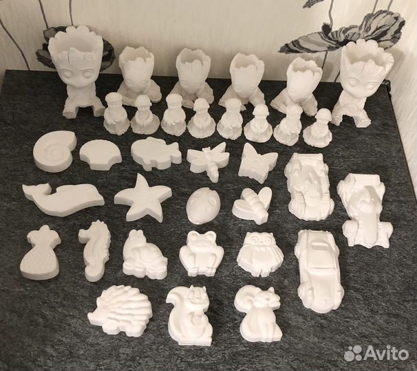Игрушка фигурки из гипса для раскрашивания
