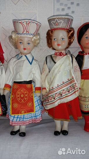 Куклы СССР в национальных костюмах
