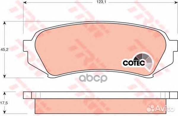 GDB3198 Колодки тормозные toyota land cruiser 1