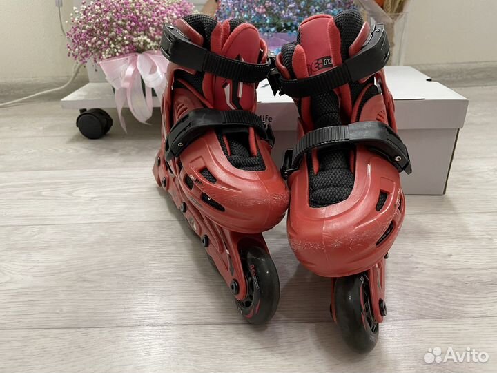 Роликовые коньки раздвижные 30-33 размер