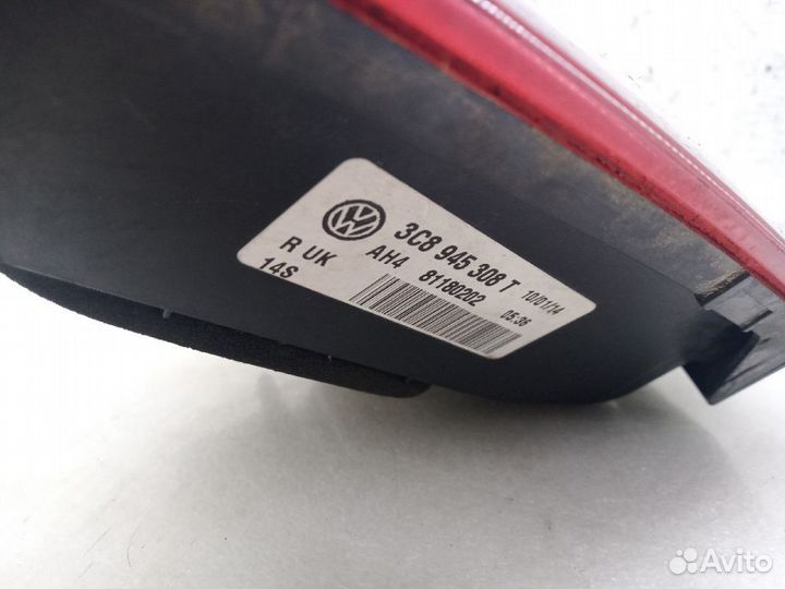 Фонарь volkswagen passat CC Задний правый, внутренний
