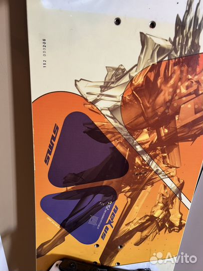 Сноуборд с креплениями