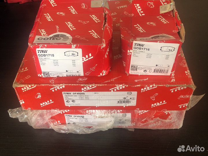 Тормозные диски Chevrolet GM и колодки перед зад