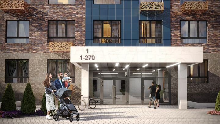 3-к. квартира, 96,4 м², 22/25 эт.