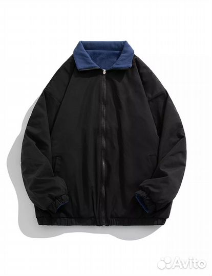 Кофта y2k на молнии оверсайз двусторонняя флиска