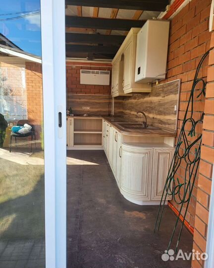 Кухня в беседку из ясеня