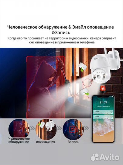 Камера видеонаблюдения Wi fi уличная
