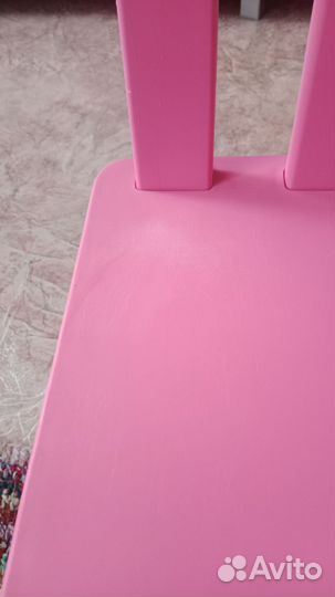 Стол и стул маммут IKEA